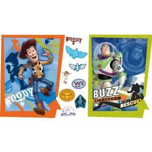 RoomMates RMK1495GM Toy Story 3 Buzz and Woody Peel & Stick Giant Wall 