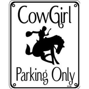  Cowgirl Parking Only Metal Sign Patio, Lawn & Garden