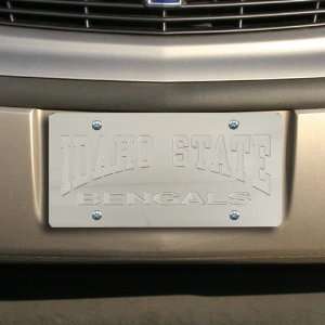  NCAA Idaho State Bengals Silver Mirrored License Plate 