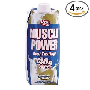  Muscle Power 17oz Rtd Vanilla, 1.1 Tetra (Pack of 4 