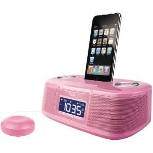   IPOD DUAL ALARM CLOCK WITH BED SHAKER (PINK) ILVIMM153P: Electronics
