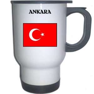 Turkey   ANKARA White Stainless Steel Mug