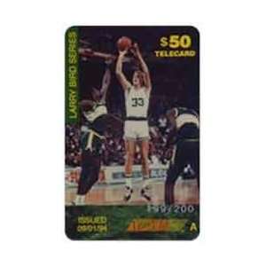   Phone Card $50. Larry Bird Issue A (2nd Card) 