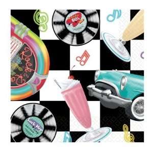  Sock Hop Lunch Napkins (16 count) Toys & Games