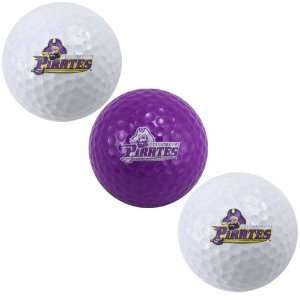    NCAA East Carolina Pirates 3 Pack Golf Balls