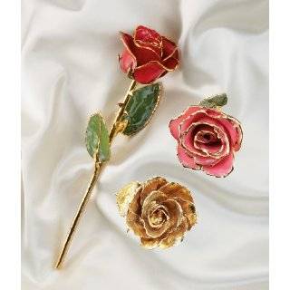 24k Gold Dipped Real Rose Jewelry 
