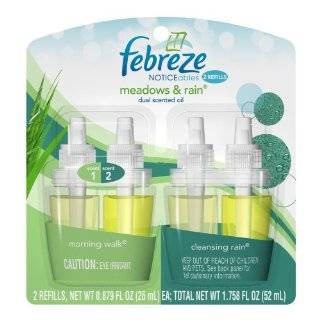 Febreze Noticeables Refill Meadows and Rain Air Freshener, 1.758 Fluid 