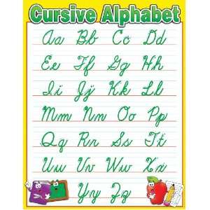  Scholastic Cursive Alphabet Chart (TF2212) Office 