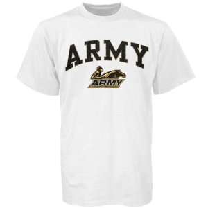   : Army Black Knights White Bare Essentials T shirt: Sports & Outdoors