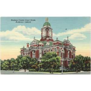   Postcard Madison County Court House Anderson Indiana 