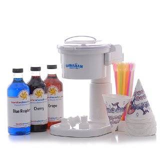  Hawaiian Shaved Ice and Snow Cone Machine Party Package 