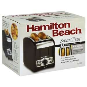 com Hamilton Beach Toaster, 2 Slice Capacity, Smart Toast, 1 Toaster 