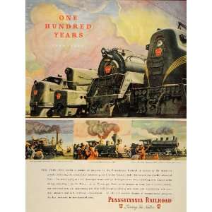  1946 Ad Pennsylvania Railroad John Bull Locomotive 