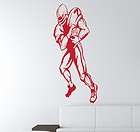   Football Player Vinyl Wall Decal for Bedroom, Game Room, Many Colors