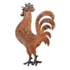 Metal Rooster Wall Decor 29x17  Kitchen & Dining