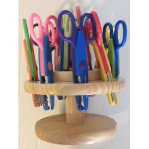  12 Piece Art Scissor Set in Wood Caddy: Office Products