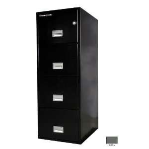   25 in. 4 Drawer Insulated Vertical File   Gray