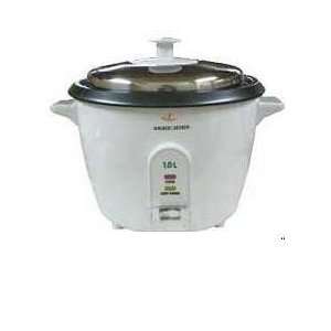   Rice Cooker Stainless Steel Lid 220 Volt Not For Use in USA Kitchen