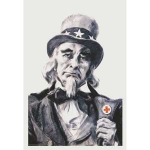  Exclusive By Buyenlarge Uncle Sam for the Red Cross 12x18 