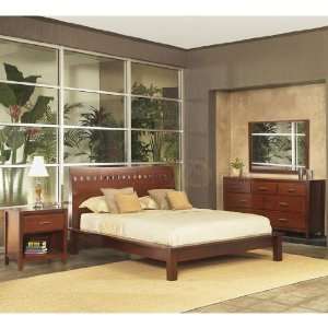  Nevis Veneto Platform Bedroom Set in Spice by Modus Furniture 