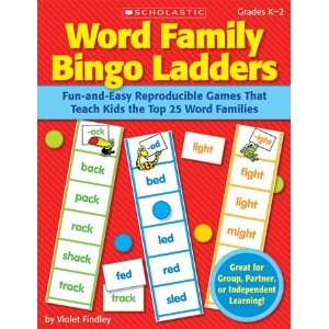  Word Family Bingo Ladders