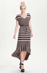 FELICITY & COCO High/Low Stripe Jersey Dress $78.00