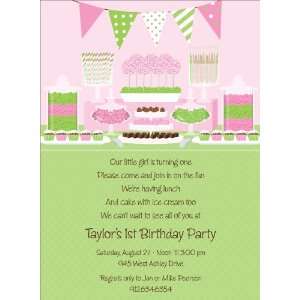  Candy Buffet Pink Invitations