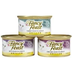  Fancy Feast Grilled Beef & Poultry Variety Pack   24 x 3 
