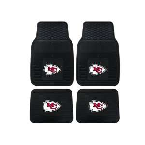   Front and Rear All Weather Floor Mats   Kansas City Chiefs: Automotive