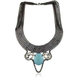 Joanna Laura Constantine Tribal Turquoise Statement Necklace 