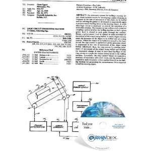   NEW Patent CD for LOGIC CIRCUIT FOR BUFFING MACHINE 