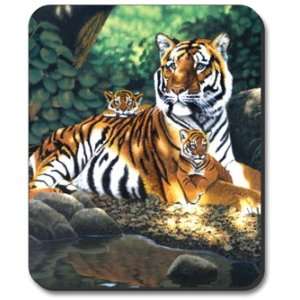  Decorative Mouse Pad Tiger and Cubs Animal Electronics