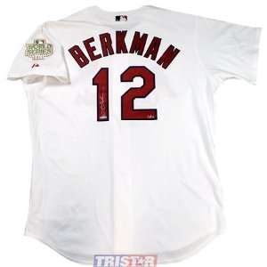  Berkman Autographed St. Louis Cardinals Authentic Jersey with 2011 
