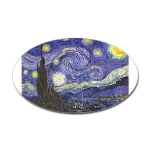  Sticker (Oval) Van Gogh Starry Night HD 