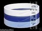 Nike Baller ID bands CLEAR/NAVY/WHITE rubber band