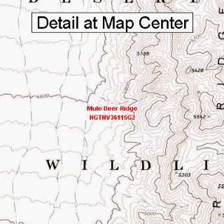  USGS Topographic Quadrangle Map   Mule Deer Ridge, Nevada 