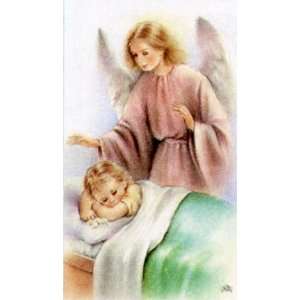 Guardian Angel with Sleeping Child Custom Prayer Card