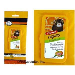   Four Paws Deodorizing Ferret Cleaning Bath Wipes 7 Wipes: Pet Supplies