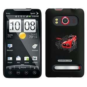  Hot Wheels red on HTC Evo 4G Case: MP3 Players 