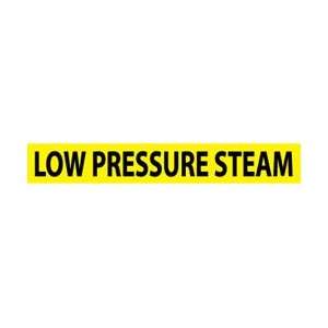B1156Y   Pipe Marker, Pressure Sensitive Vinyl, Low Pressure Steam, 1 