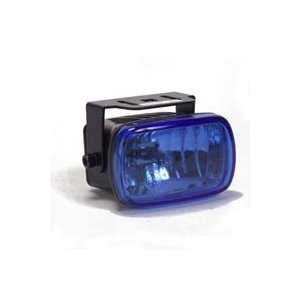  (2) Blue Lens Rectangular Hella Optilux Motorcycle Fog Lights 