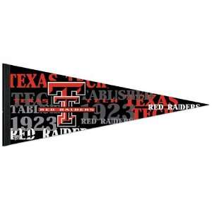  Texas Tech Red Raiders Pennant   Premium Felt Vintage Style 