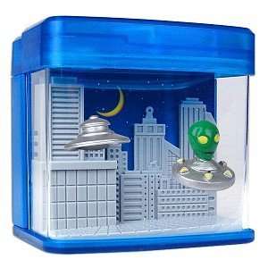    Aliens in Town Mini Aquarium (Translucent Blue) Toys & Games