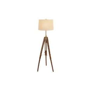   Unique Lamps   Wood Metal Tripod Floor Lamp 66 in. H