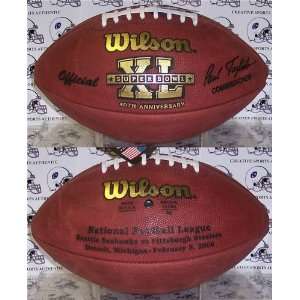 Wilson Super Bowl 40 (XL) Official NFL Game Football   (Steelers vs 