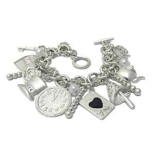   Alice In Wonderland Theme Charm Bracelet Fashion Jewelry: Jewelry