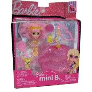 Barbie Mini B. #36 Doll with Pink Lips Case & Pet