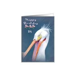  Happy 24th Birthday Wild Pelican Card Toys & Games