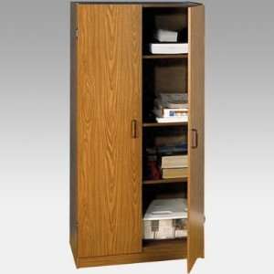    Ameriwood Oak Color Double Door Storage Cabinet: Home & Kitchen