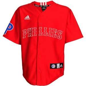   Phillies Toddler Printed Baseball Jersey   Red: Sports & Outdoors